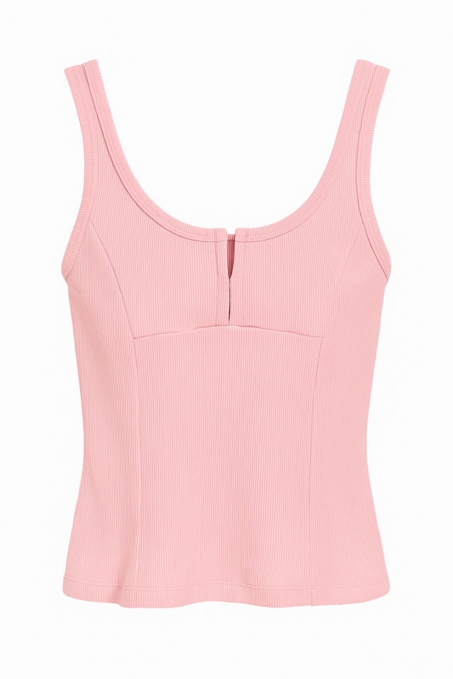 Kadın Kopçalı Askılı Top Pembe - L